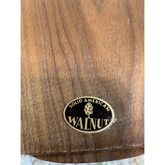 Set of 6 Frost Fire  Steak Knives Solid Walnut Display Tray Community Oneida - Picture 5 of 6